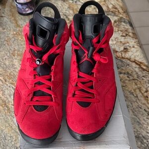 Jordan Red and Black Sneakers vintage like new